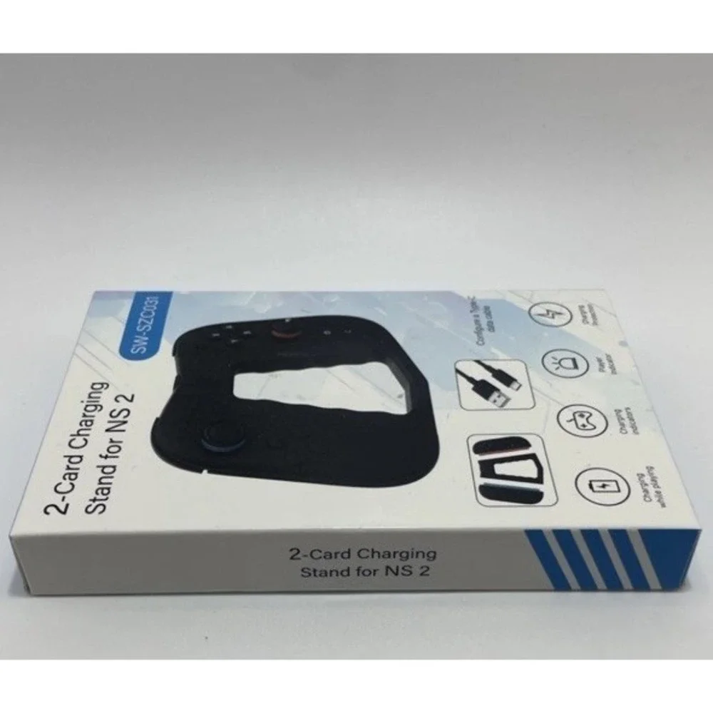 2-Card Charging Stand Grip for Nintendo Switch 2 (Model SW-SZC031) - New Sealed